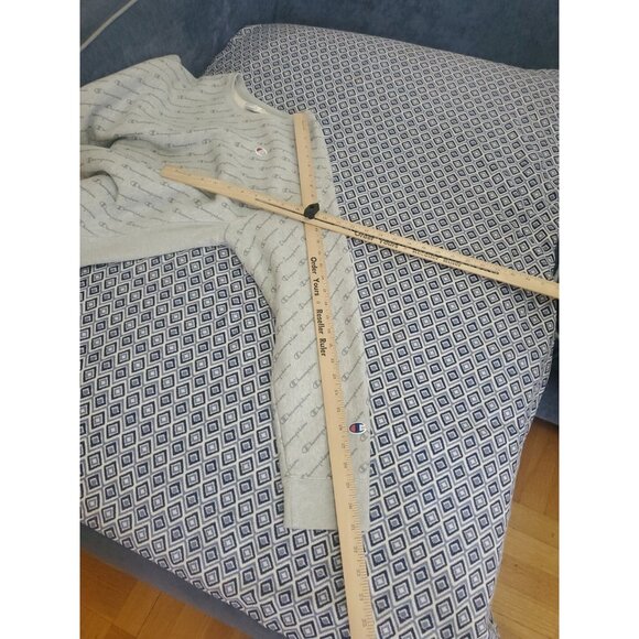 Vintage Gray Champion Reverse Weave Thick Monogram Men's Size XL - Picture 10 of 16